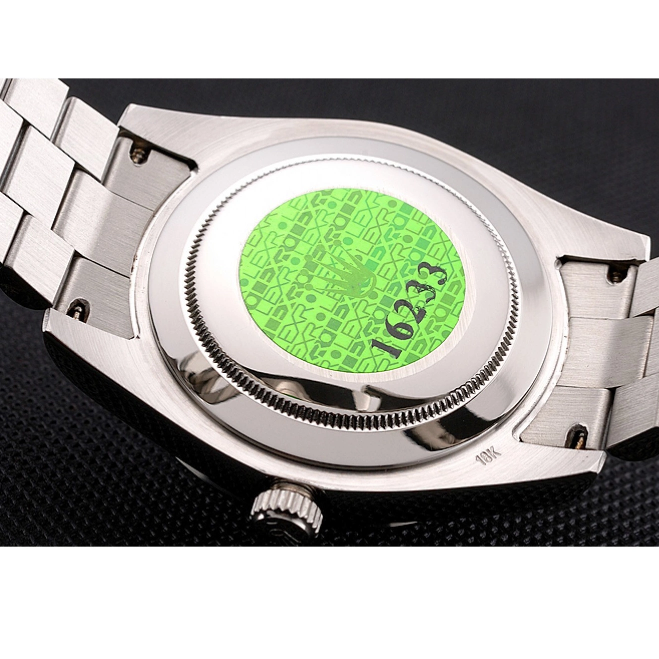 Aaa replica watch 40 Blue Case Ice Bracelet Dial Steel And Stainless Rolex Date Day 0618